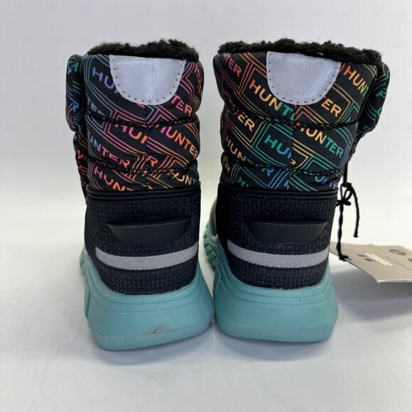 Hunter Girls' Intrepid Logo Cold Weather Snow Boots Size US Girl 8 UK 6 Rainbow - Picture 4 of 13